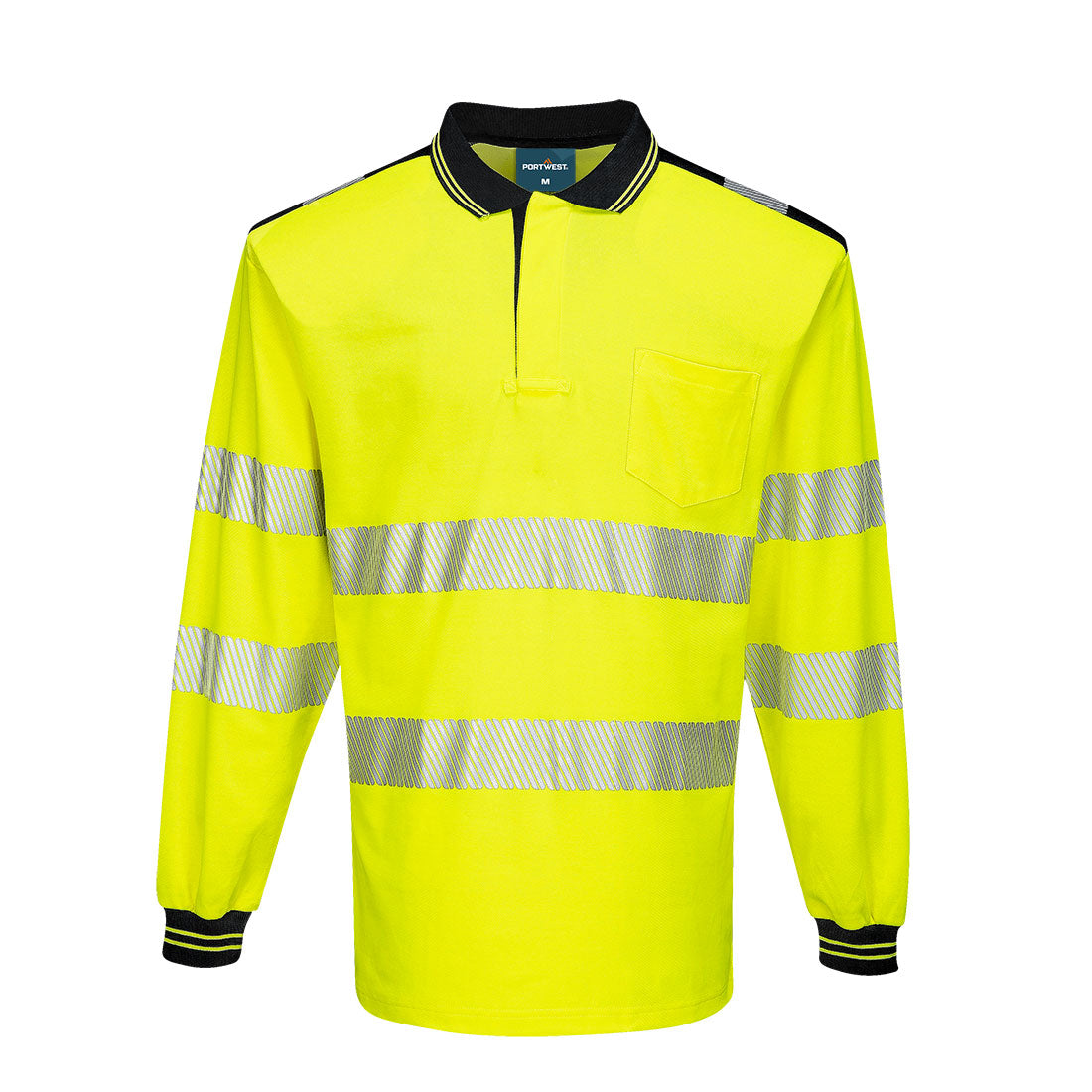 PW3 Hi-Vis Cotton Comfort Polo Shirt L/S