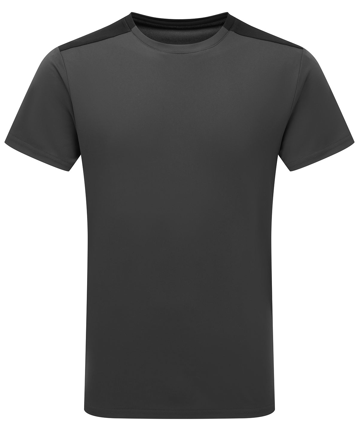 TriDri® contrast performance t-shirt - Charcoal/Black