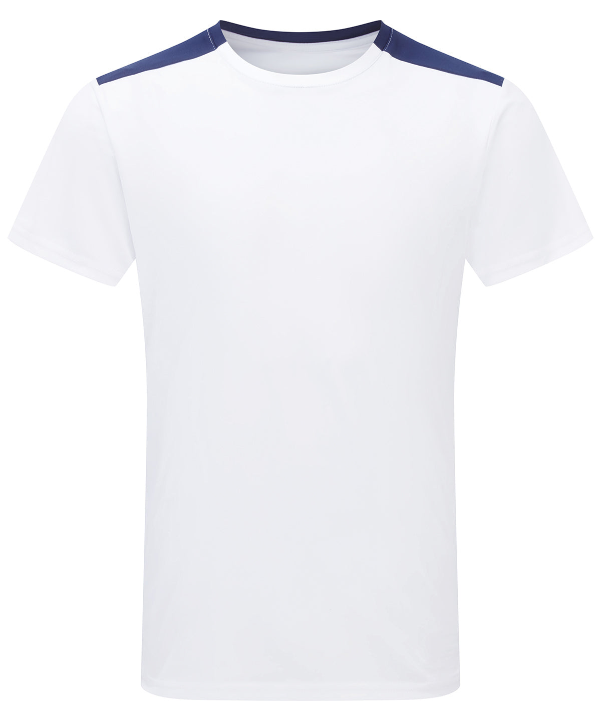 TriDri® contrast performance t-shirt - White/Navy
