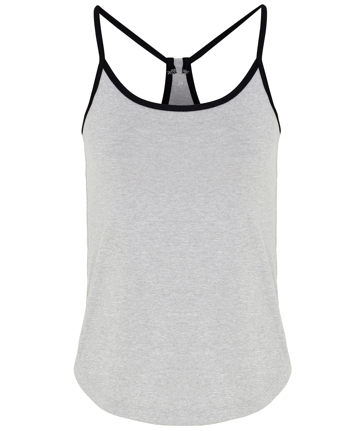 Women's TriDri® yoga vest  - Silver Melange/Black