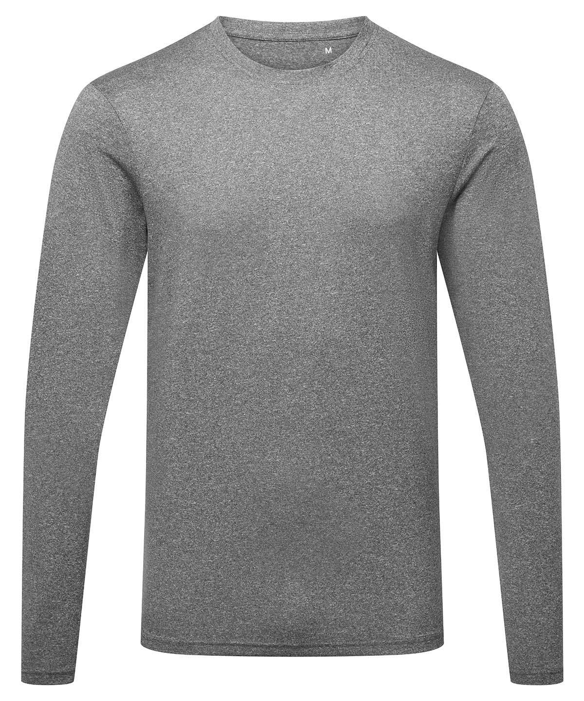 Men's TriDri® long sleeve performance t-shirt - Black Melange