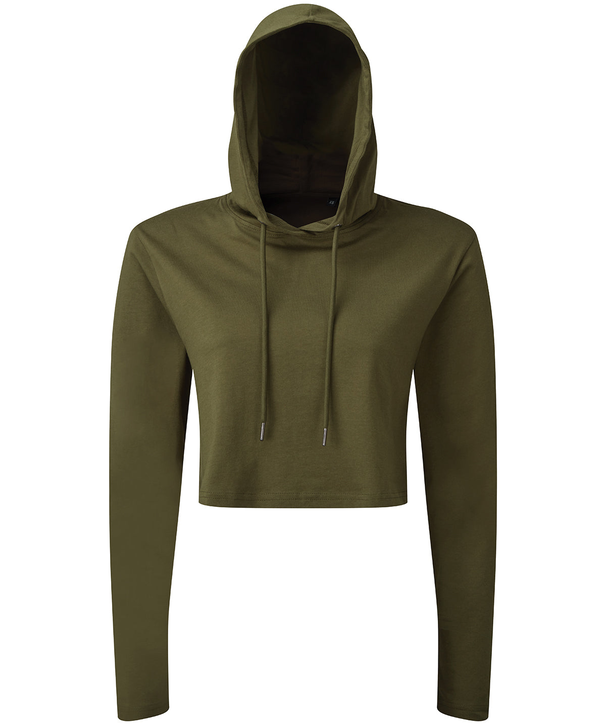 Women's TriDri® cropped hooded long sleeve t-shirt - Olive
