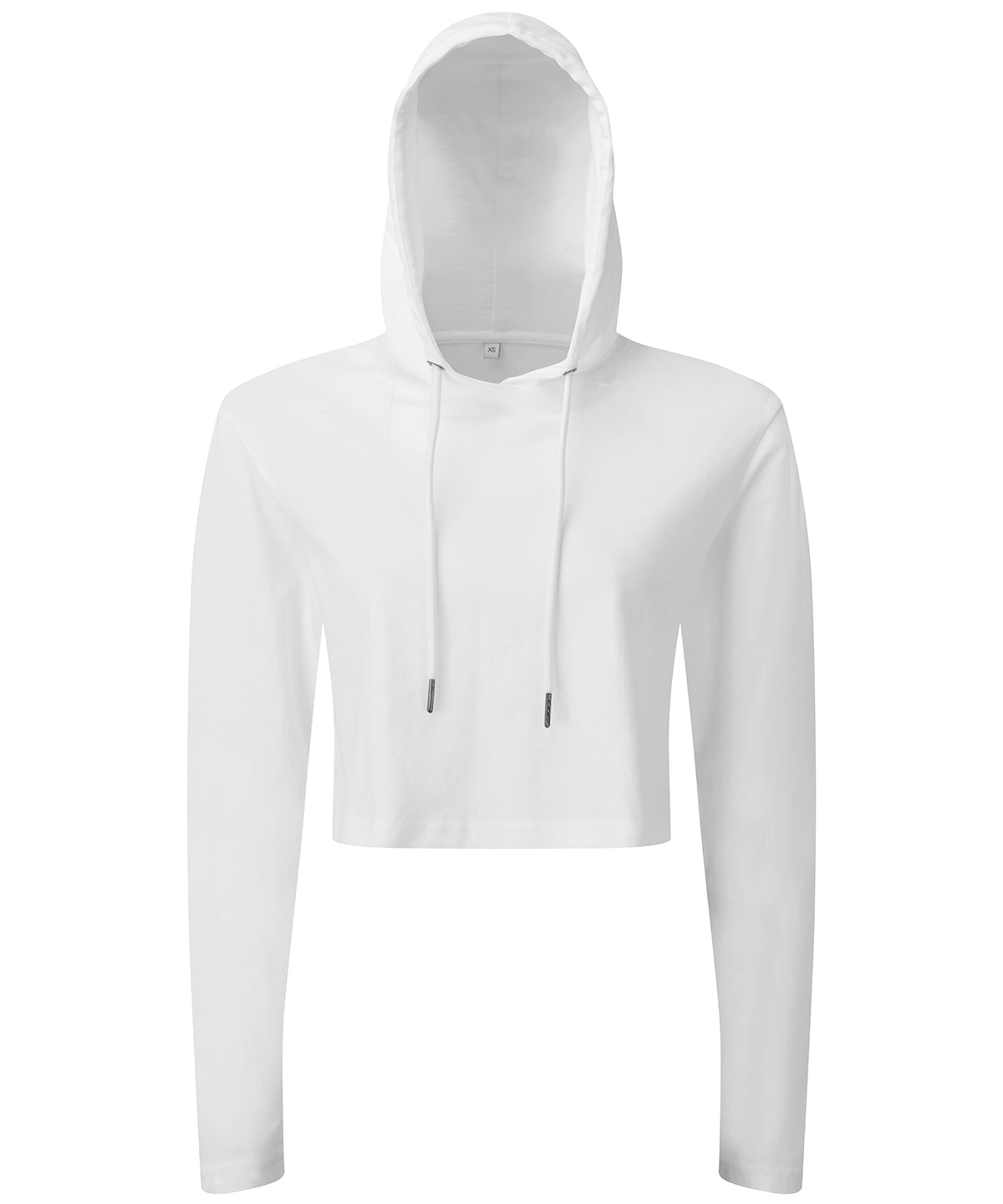 Women's TriDri® cropped hooded long sleeve t-shirt - White