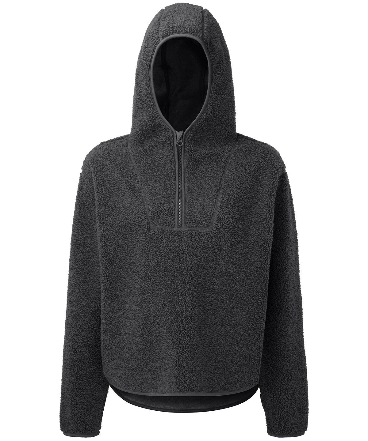 Women's TriDri® sherpa ¼ zip hoodie - Charcoal