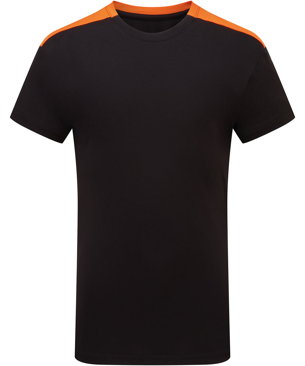 Kids TriDri® contrast performance t-shirt - Black/Orange