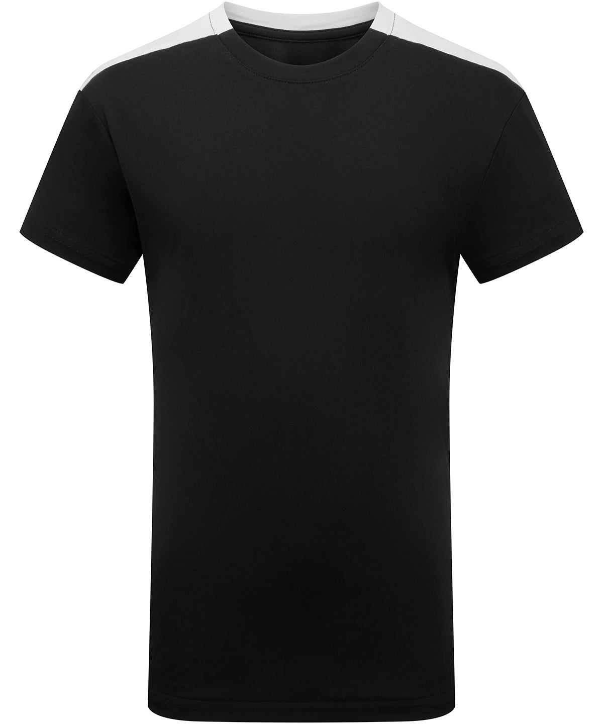 Kids TriDri® contrast performance t-shirt - Black/White
