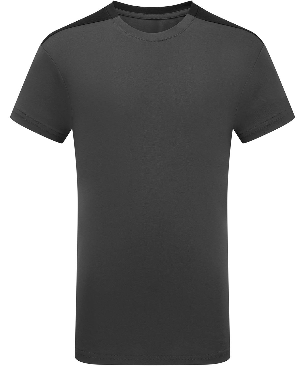 Kids TriDri® contrast performance t-shirt - Charcoal/Black