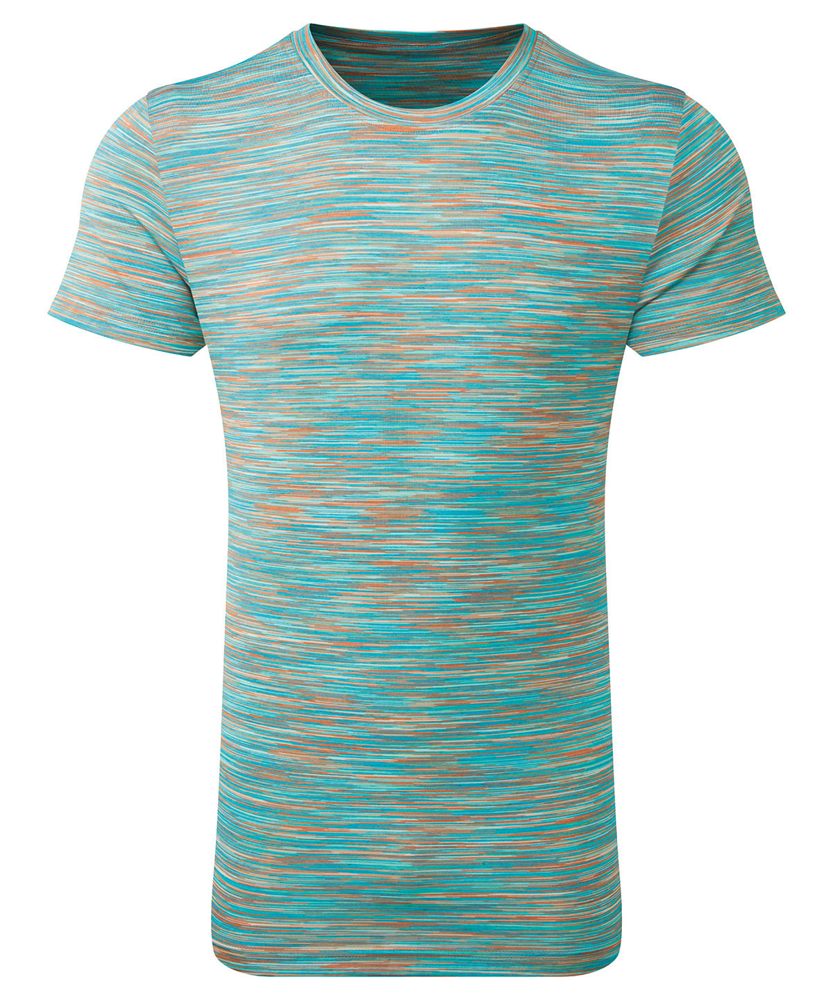 Tridri® space dye performance t-shirt - Orange/Mint
