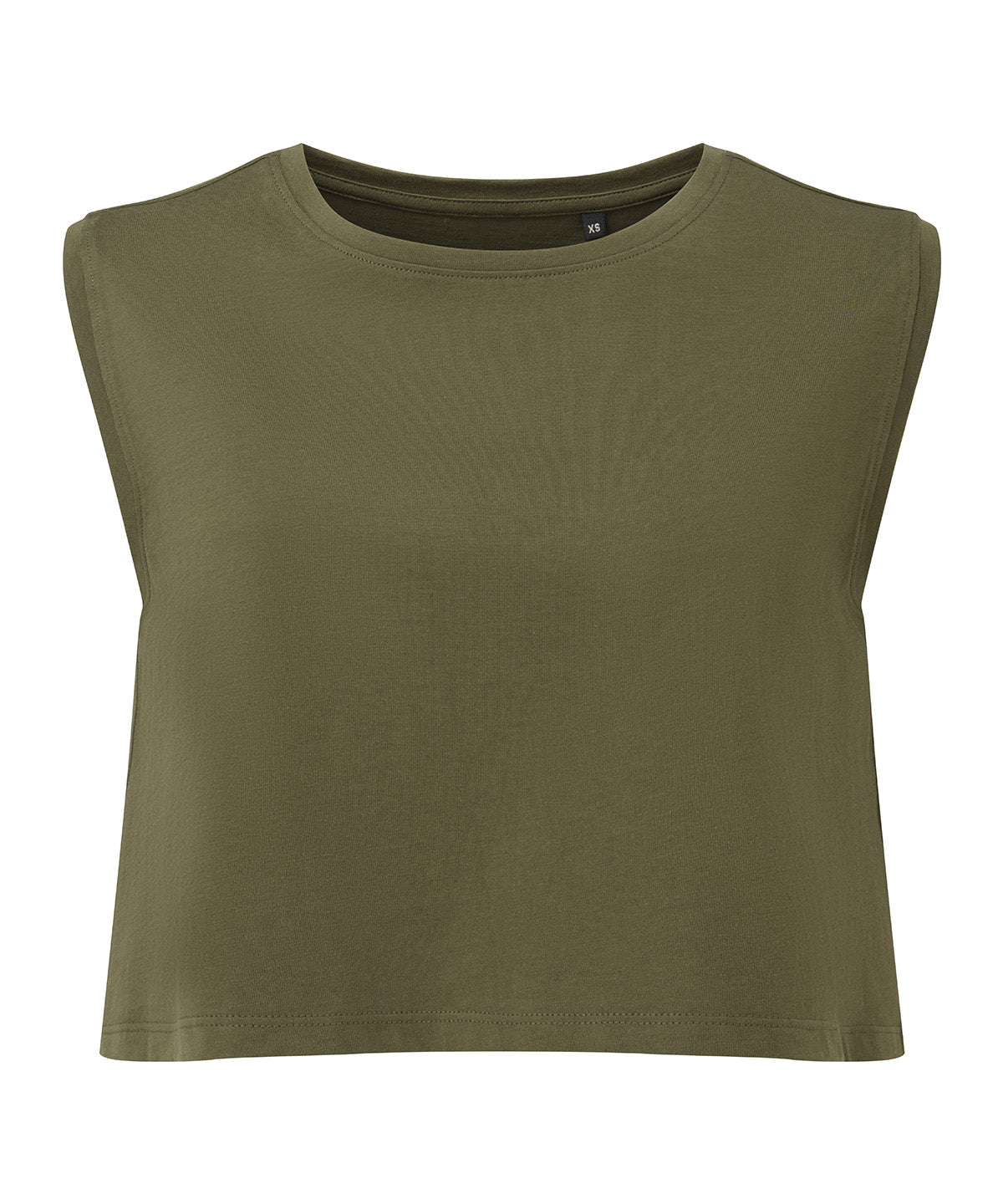 Women's TriDri® organic crop tank - Olive
