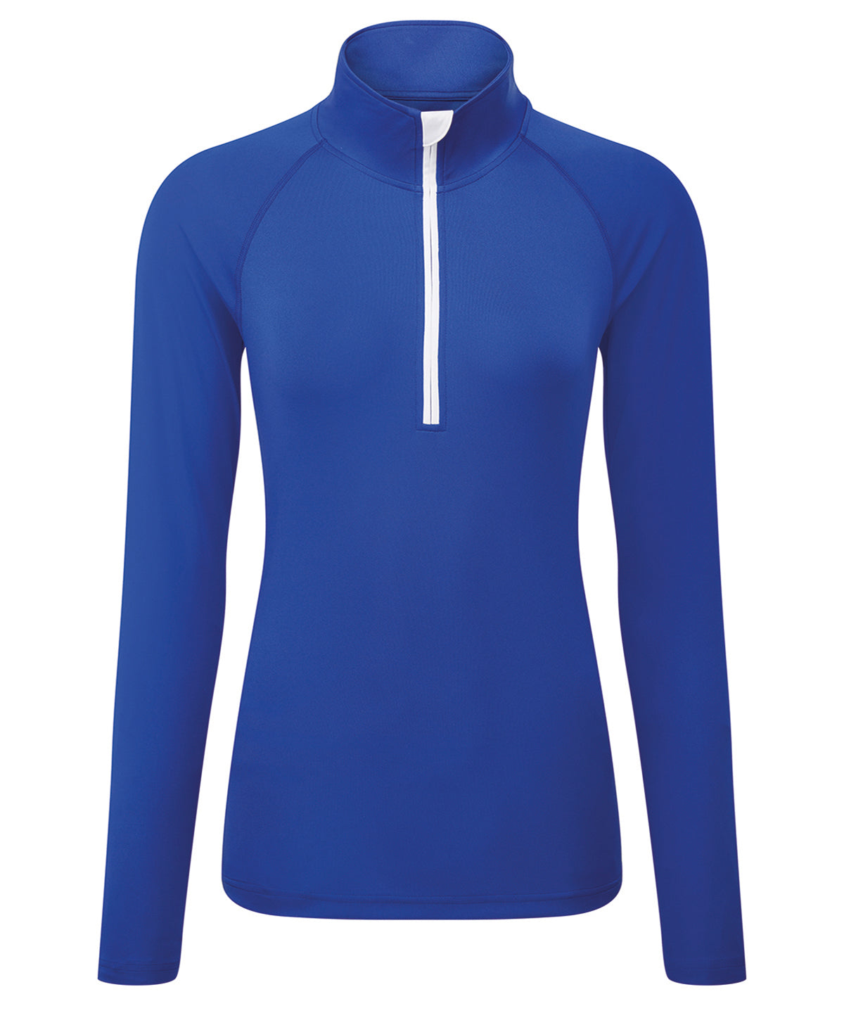 Women's TriDri® long sleeve performance ¼ zip - Royal/White