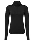 Women's TriDri® recycled long sleeve brushed back ¼ zip