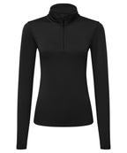 Women's TriDri® recycled long sleeve brushed back ¼ zip