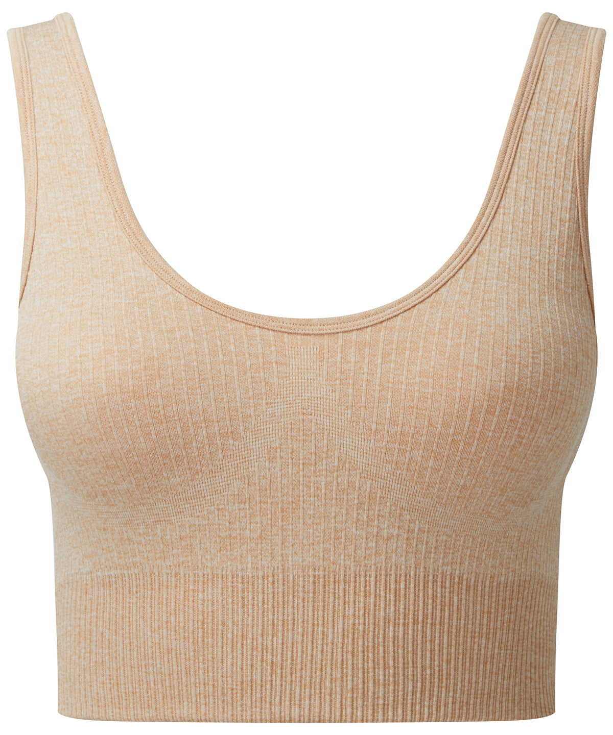 Tridri® ribbed seamless multi-sport bra - Nude Melange