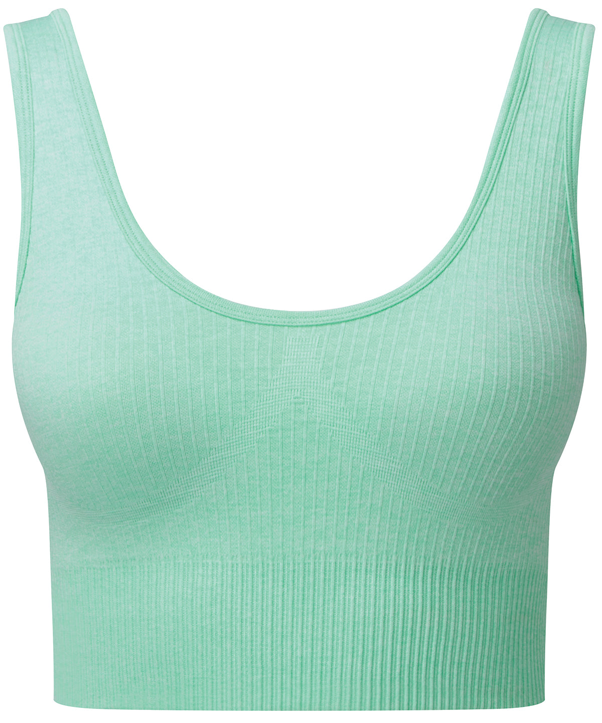 Tridri® ribbed seamless multi-sport bra - Peppermint Melange