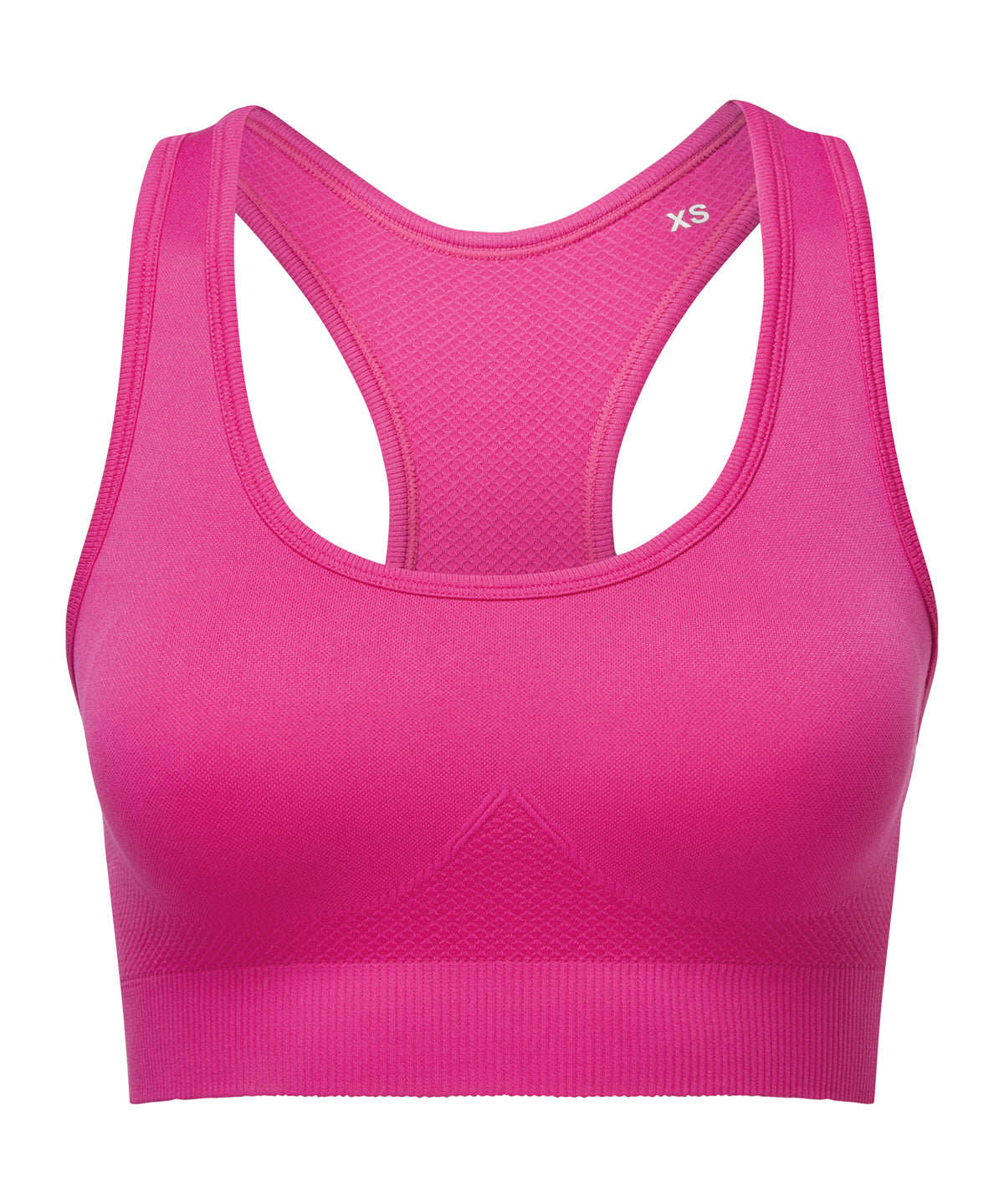 Tridri® seamless 3D fit" multi-sport sculpt solid colour bra" - Fuchsia