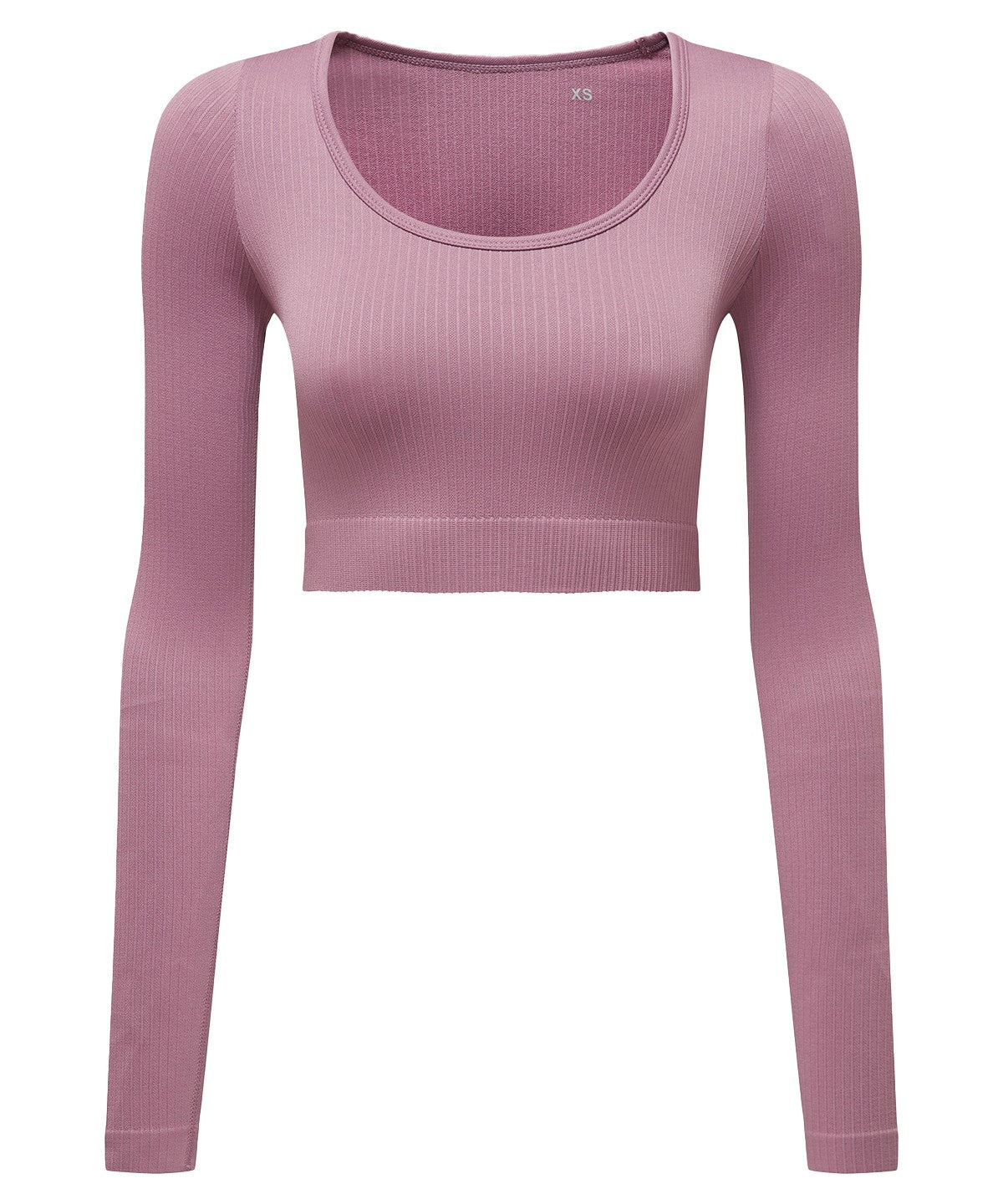 Women's TriDri® ribbed seamless 3D fit" crop top" - Mauve