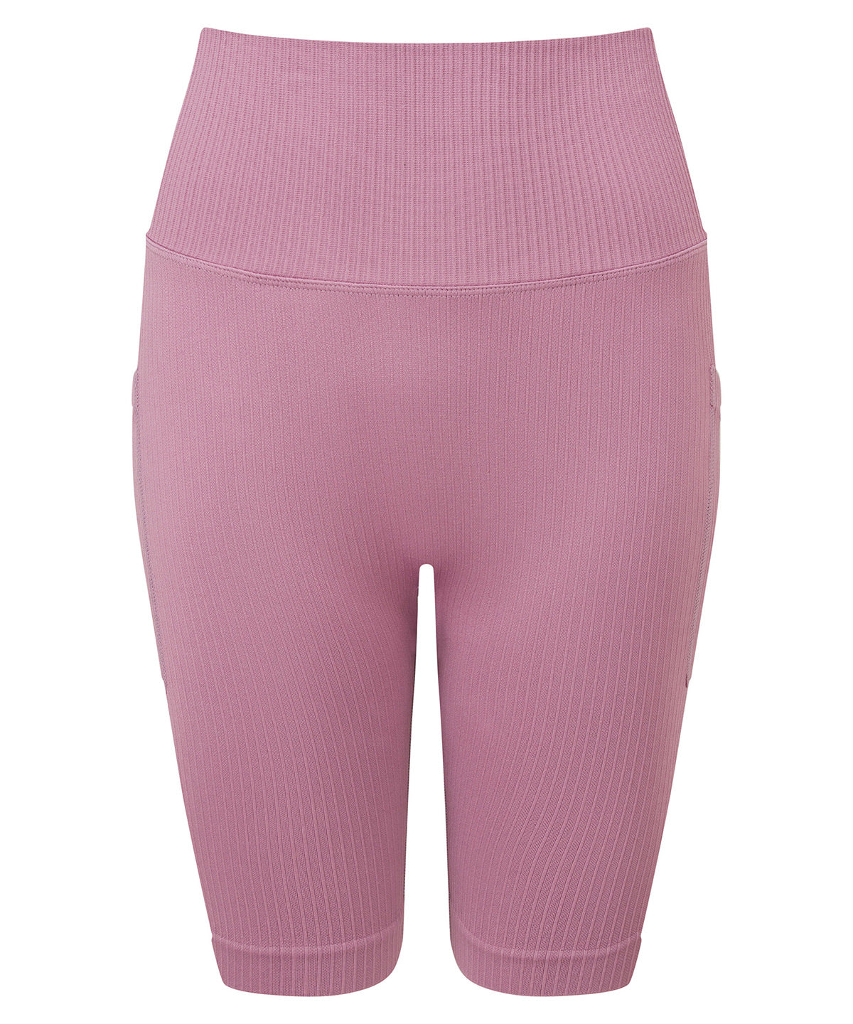 Women's TriDri® ribbed seamless 3D fit" cycle shorts" - Mauve