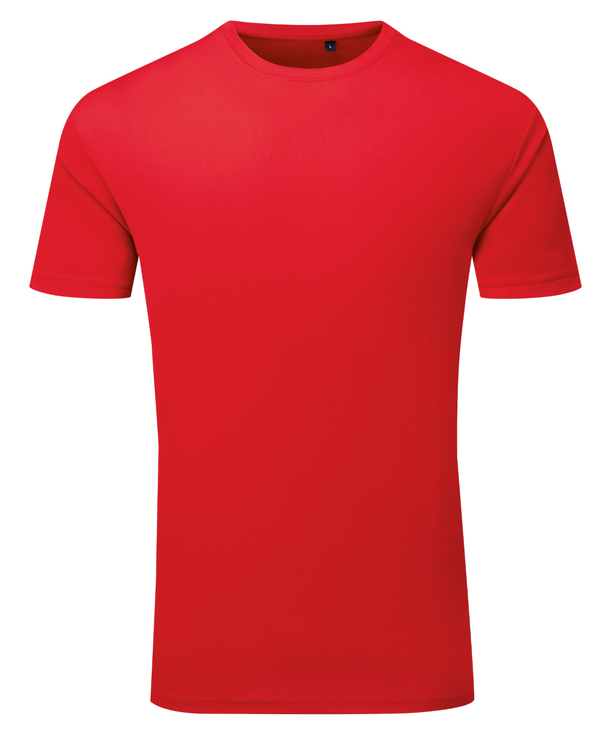Tridri® ion-charge recycled textured tee - Fire Red