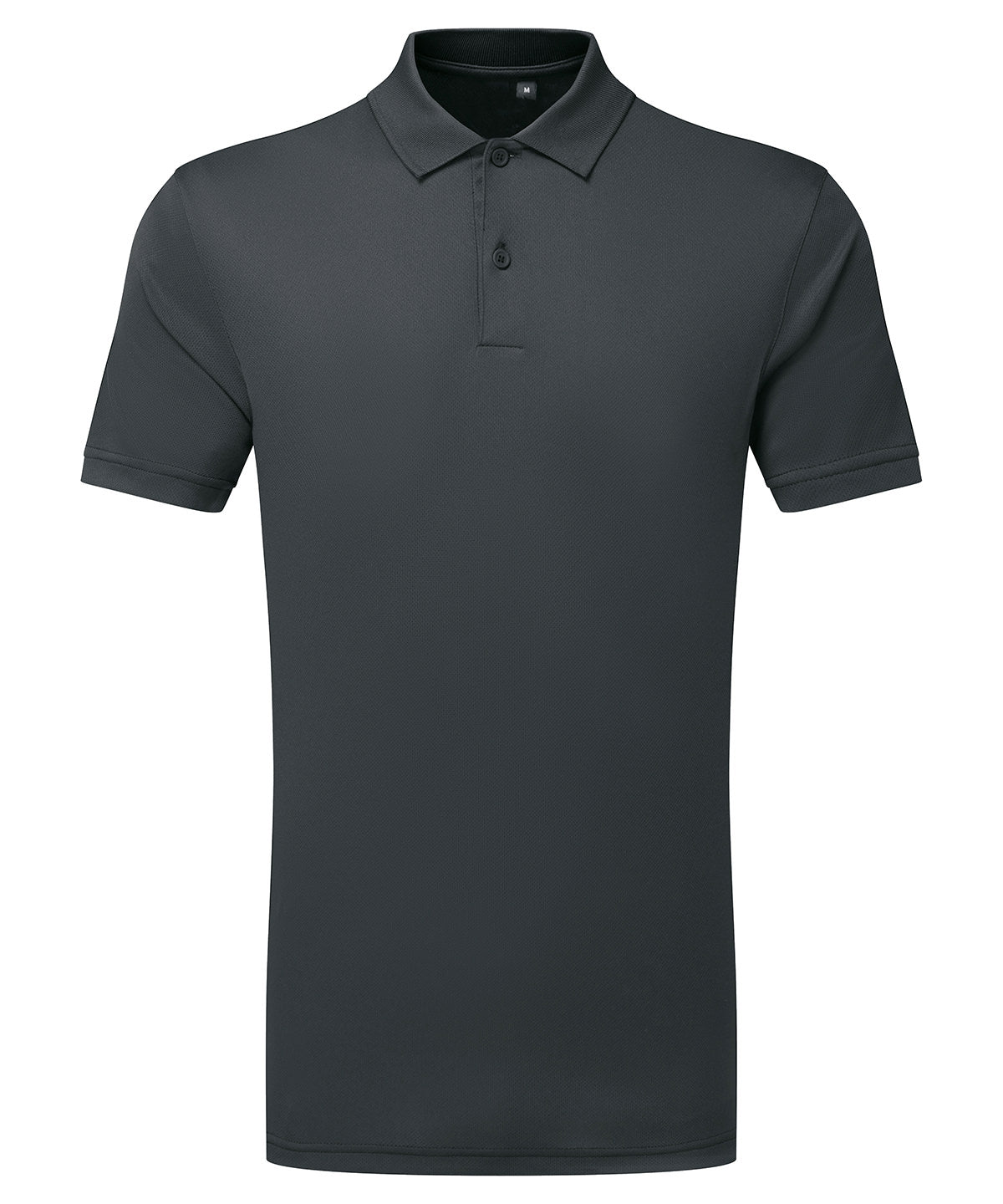 Tridri® ion-charge panelled polo - Charcoal