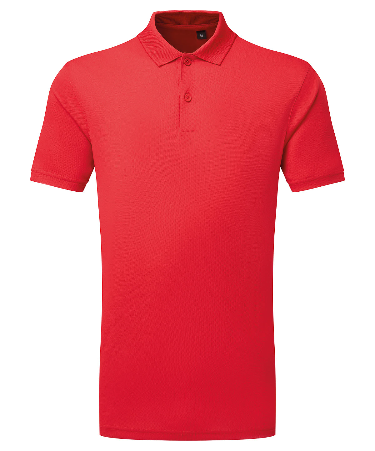 Tridri® ion-charge panelled polo - Fire Red