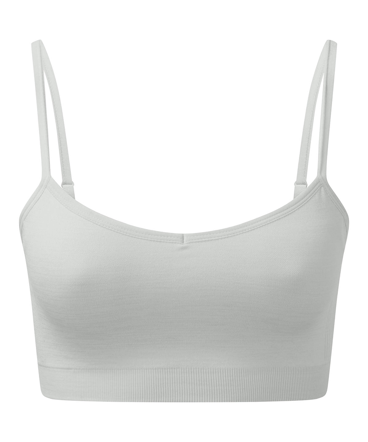 Women's TriDri® recycled seamless ''3D fit'' multi-sport flex bra - Cool Grey Melange