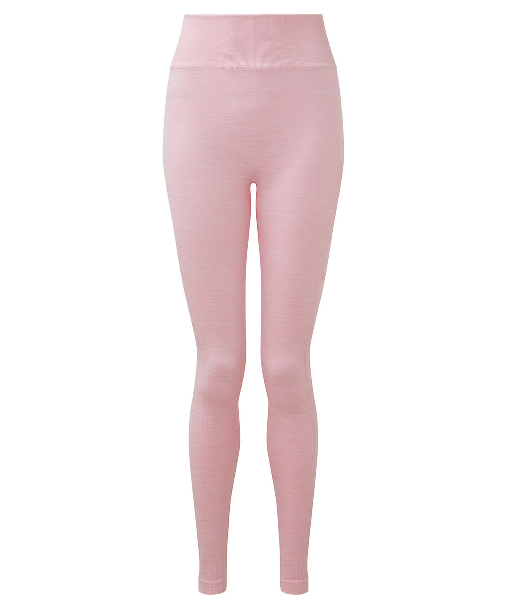 Women's TriDri® recycled seamless ''3D fit'' multi-sport flex leggings - Light Pink Melange