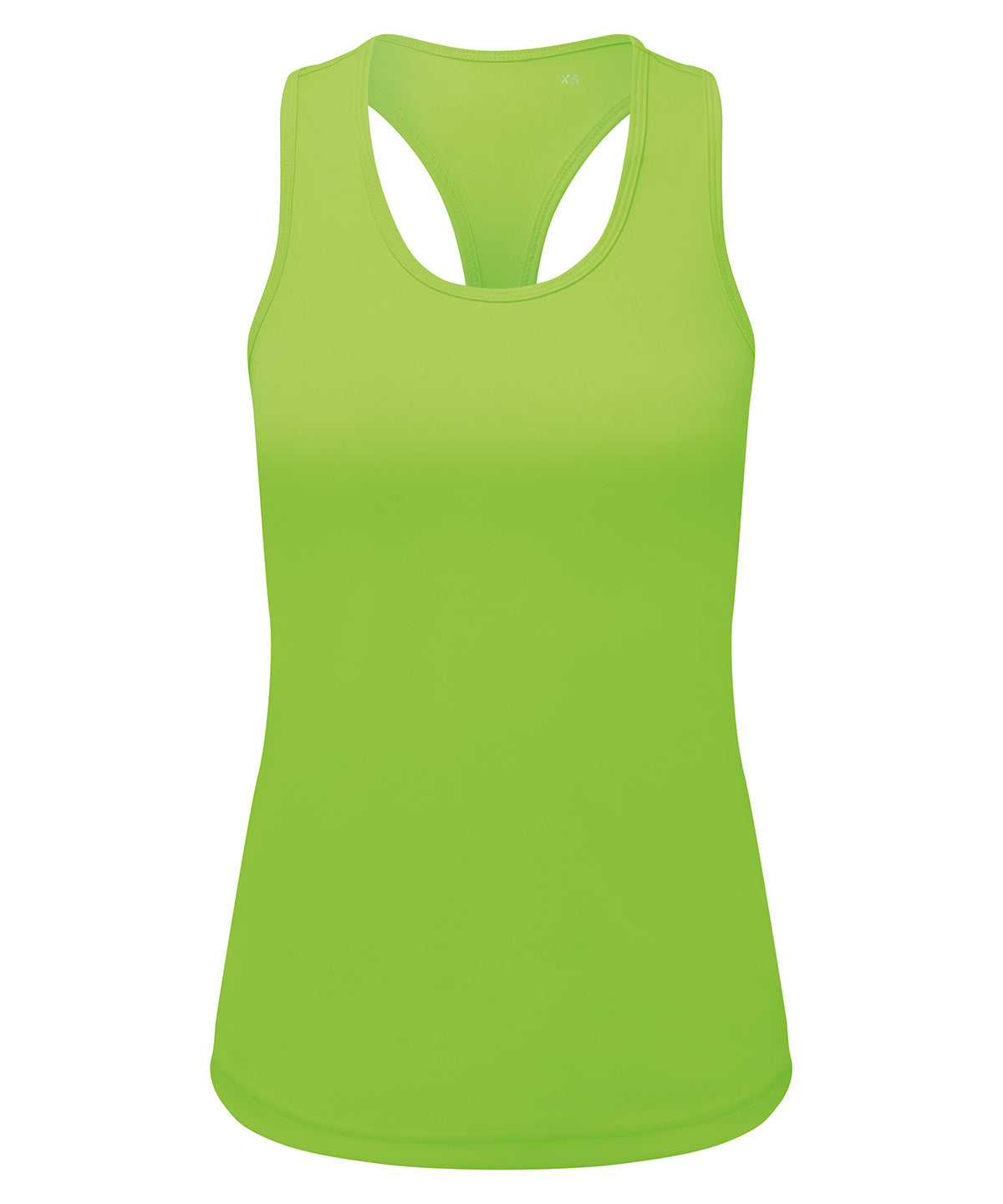 Women's TriDri® recycled performance slim racer back vest - Lightning Green