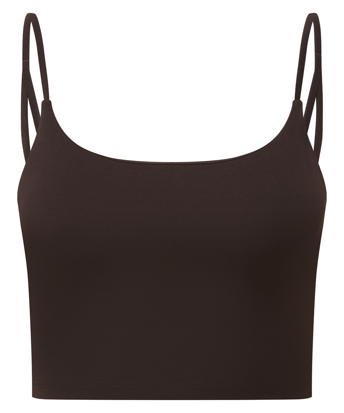Women's TriDri recycled luxe bra - Chocolate