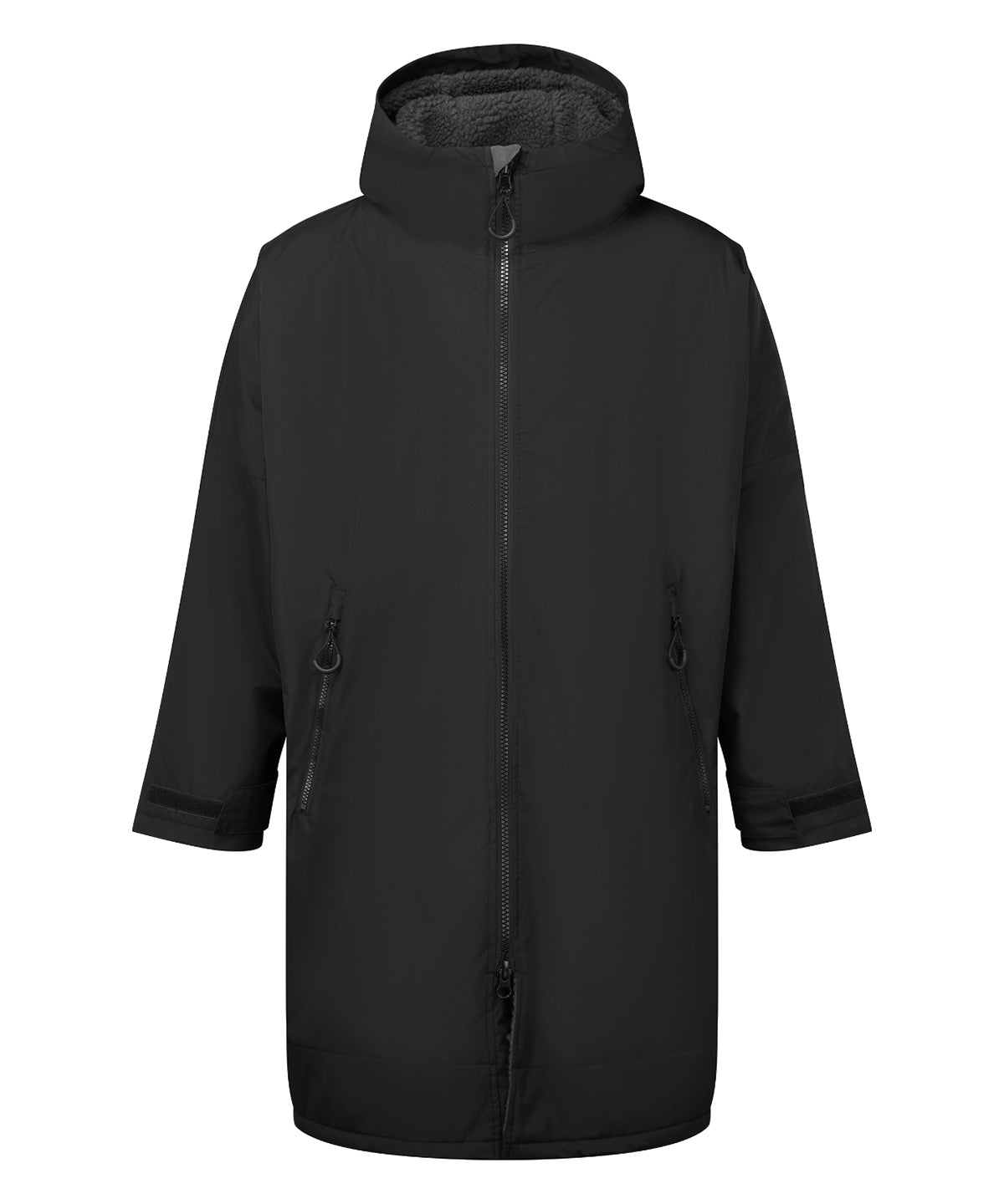 Tridri® Recycled all-seasons waterproof changing robe - Black/Charcoal