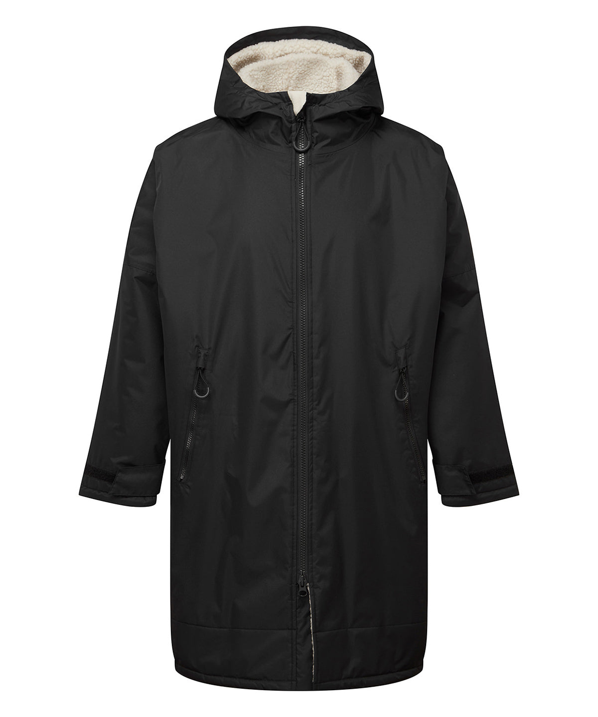 Tridri® Recycled all-seasons waterproof changing robe - Black/Natural