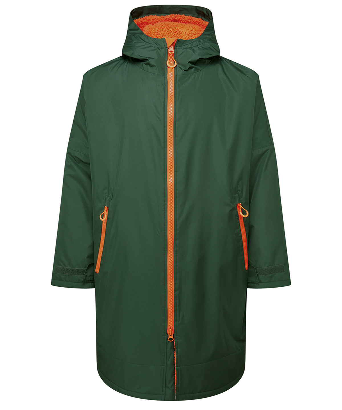 Tridri® Recycled all-seasons waterproof changing robe - Bottle/Orange