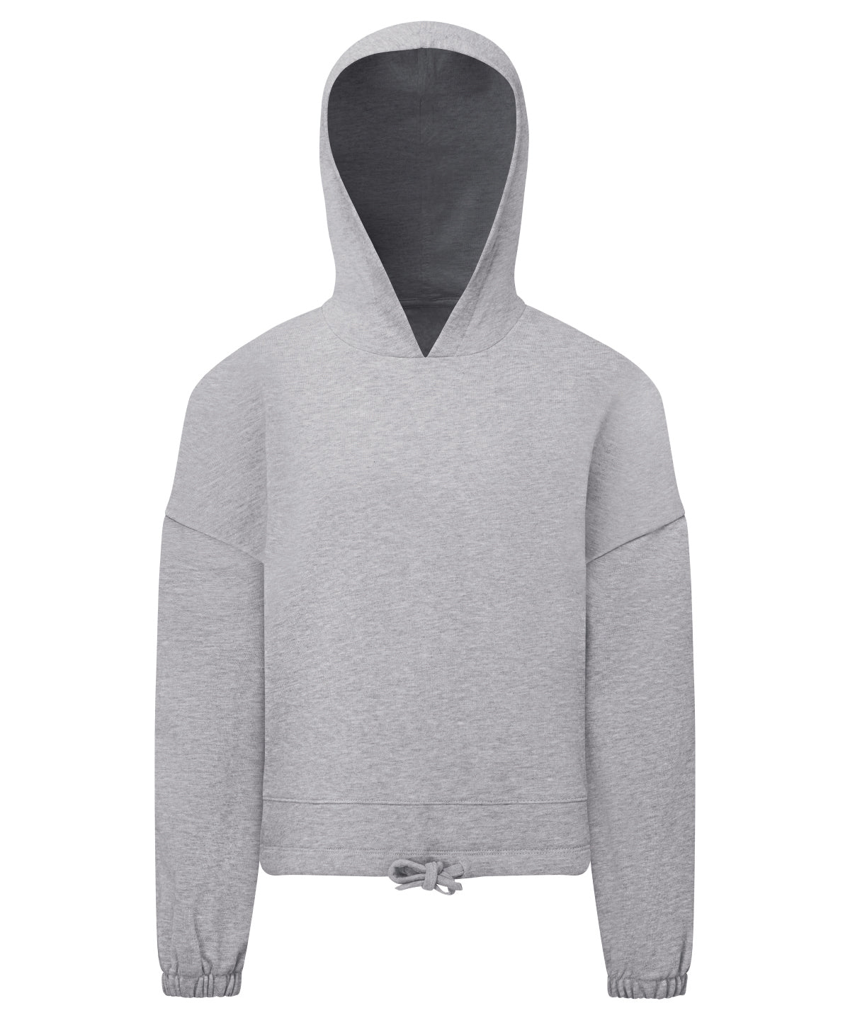 Kids TriDri® recycled cropped oversize hoodie - Heather Grey