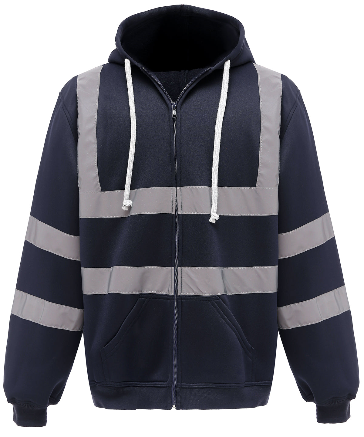 Hi-vis zip hoodie (HVK07) - Navy