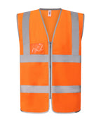 Hi-vis zip ID reflective border waistcoat (HVW103)