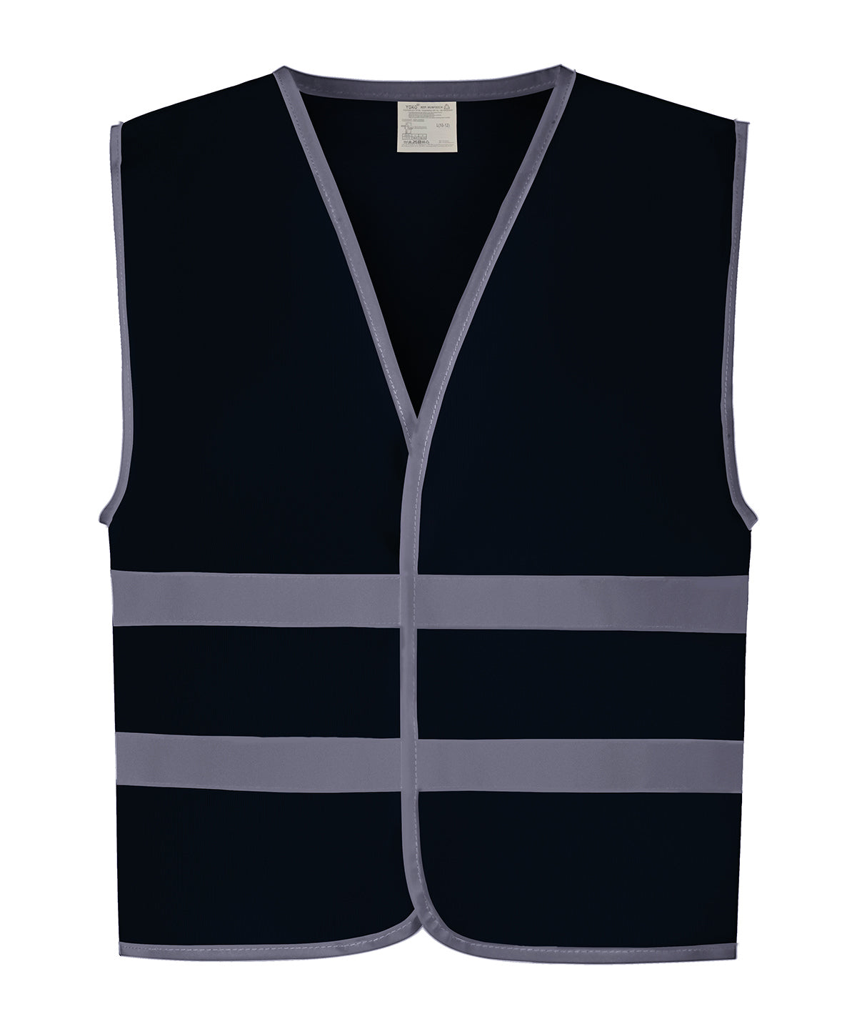 Hi-vis reflective border kids waistcoat (HVW102CH) - Navy