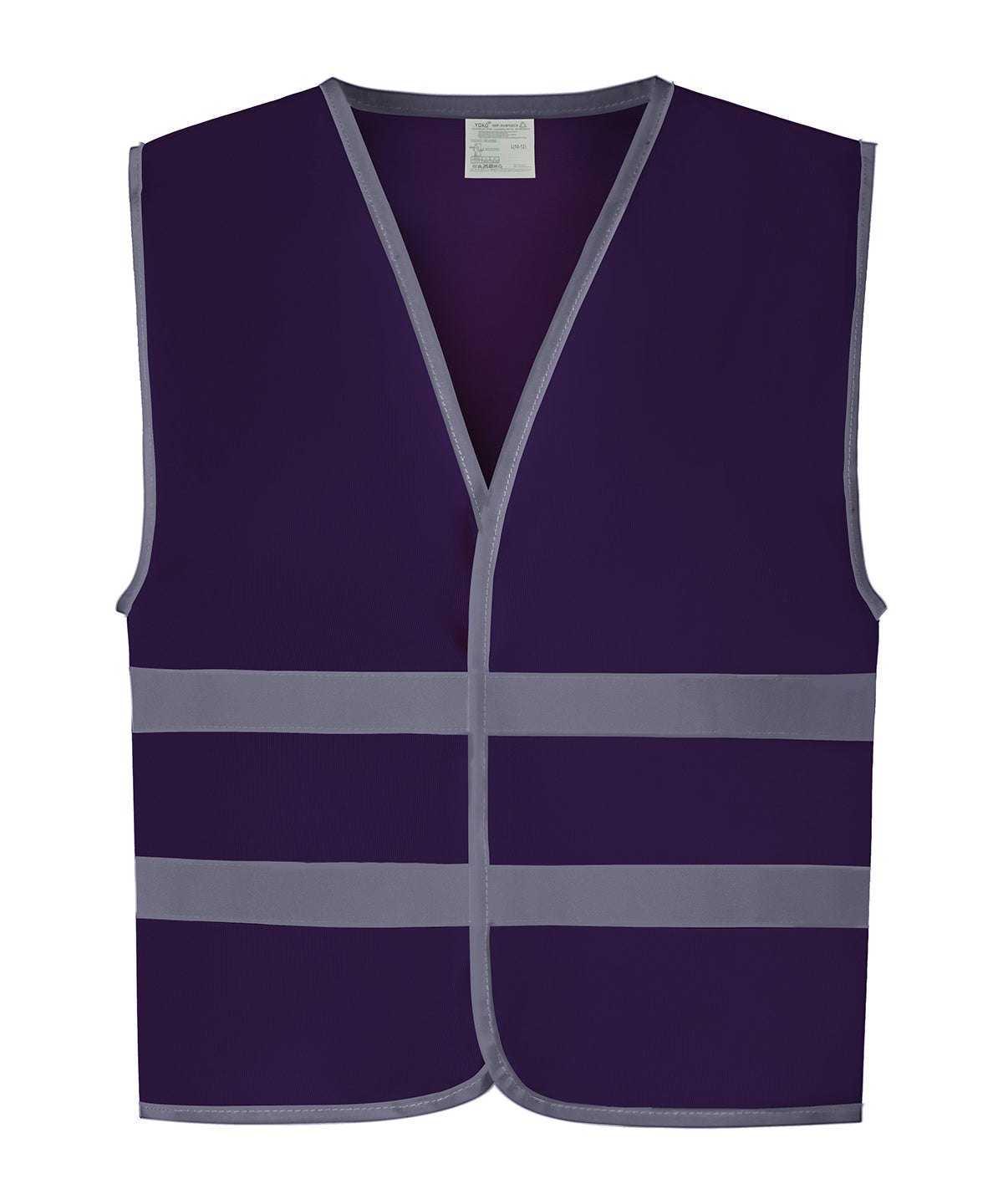 Hi-vis reflective border kids waistcoat (HVW102CH) - Purple