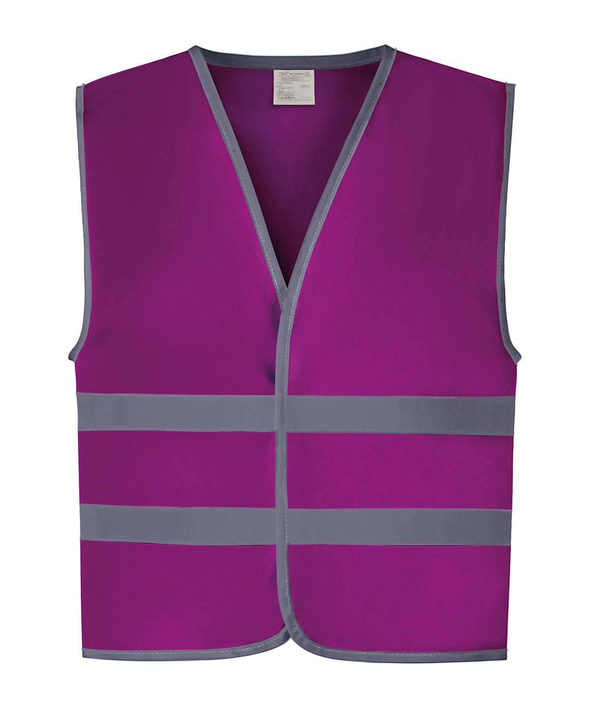 Hi-vis reflective border kids waistcoat (HVW102CH) - Raspberry