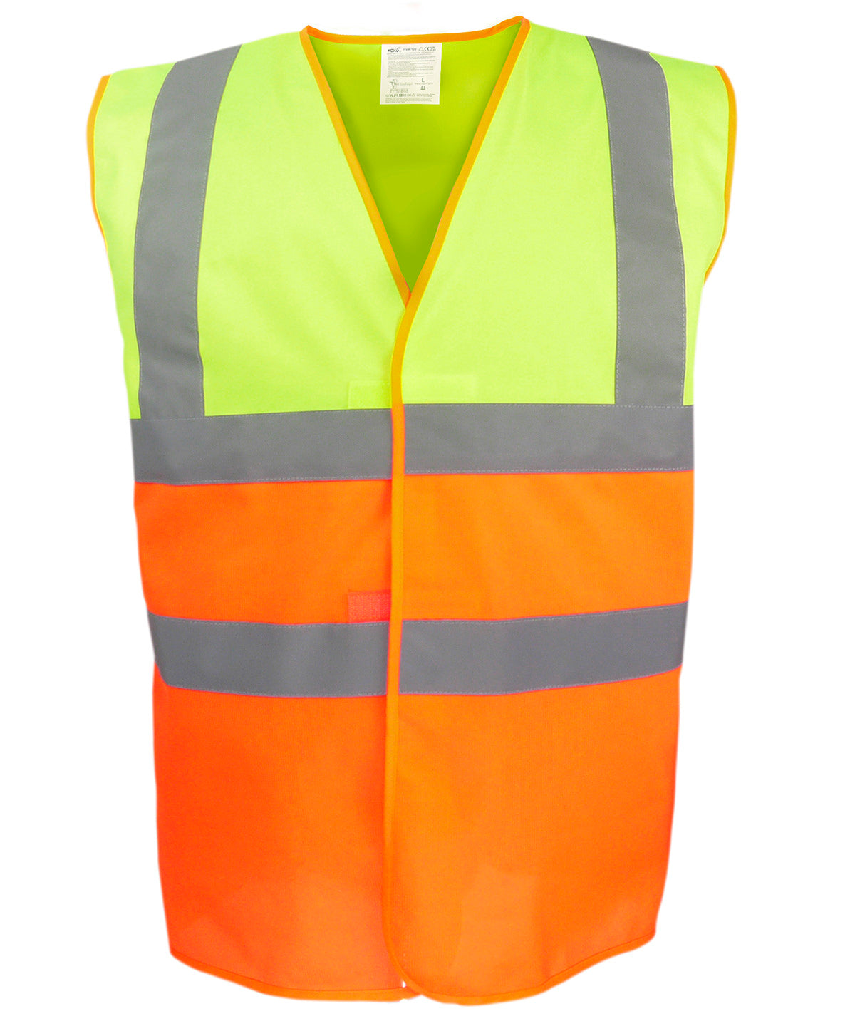 Hi-vis two-tone waistcoat (HVW122) - Hi-vis Yellow/Orange
