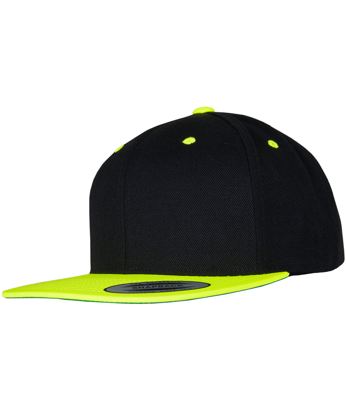 The classic snapback 2-tone  (6089MT) - Black/Neon Yellow