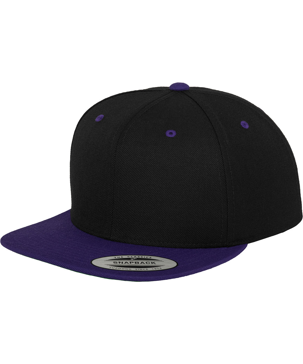 The classic snapback 2-tone  (6089MT) - Black/Purple