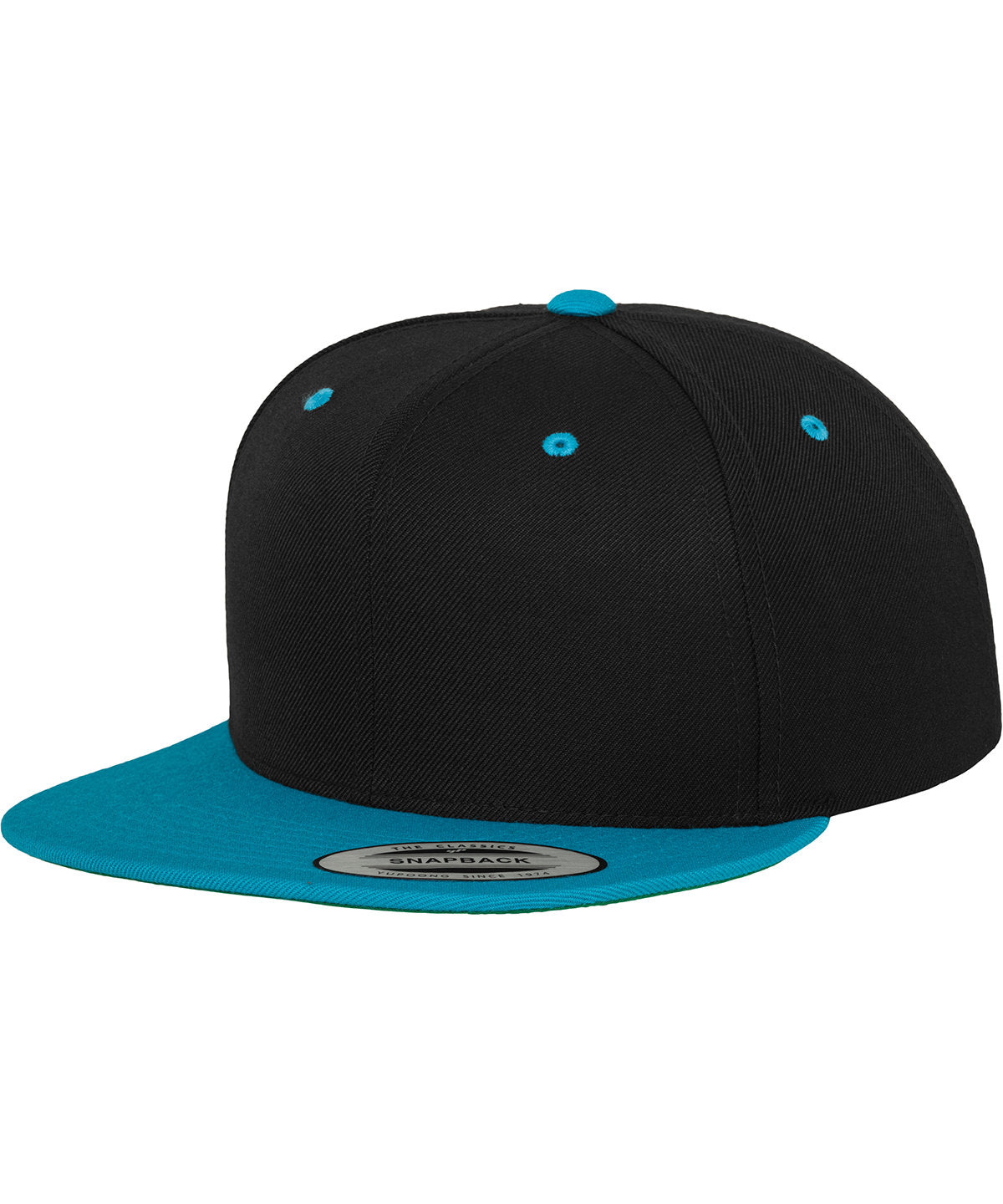 The classic snapback 2-tone  (6089MT) - Black/Teal