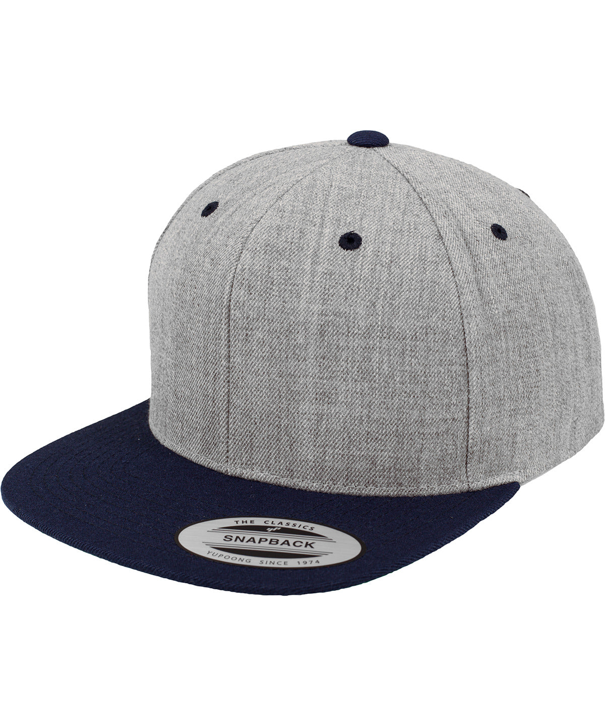 The classic snapback 2-tone  (6089MT) - Heather/Navy