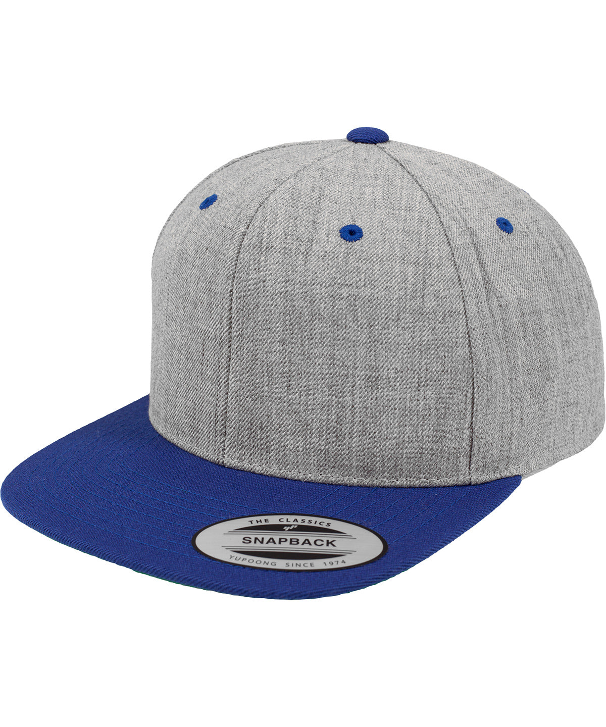 The classic snapback 2-tone  (6089MT) - Heather/Royal
