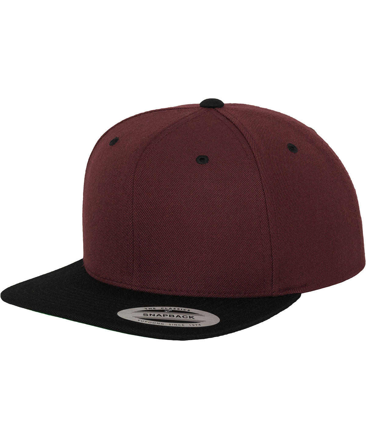 The classic snapback 2-tone  (6089MT) - Maroon/Black