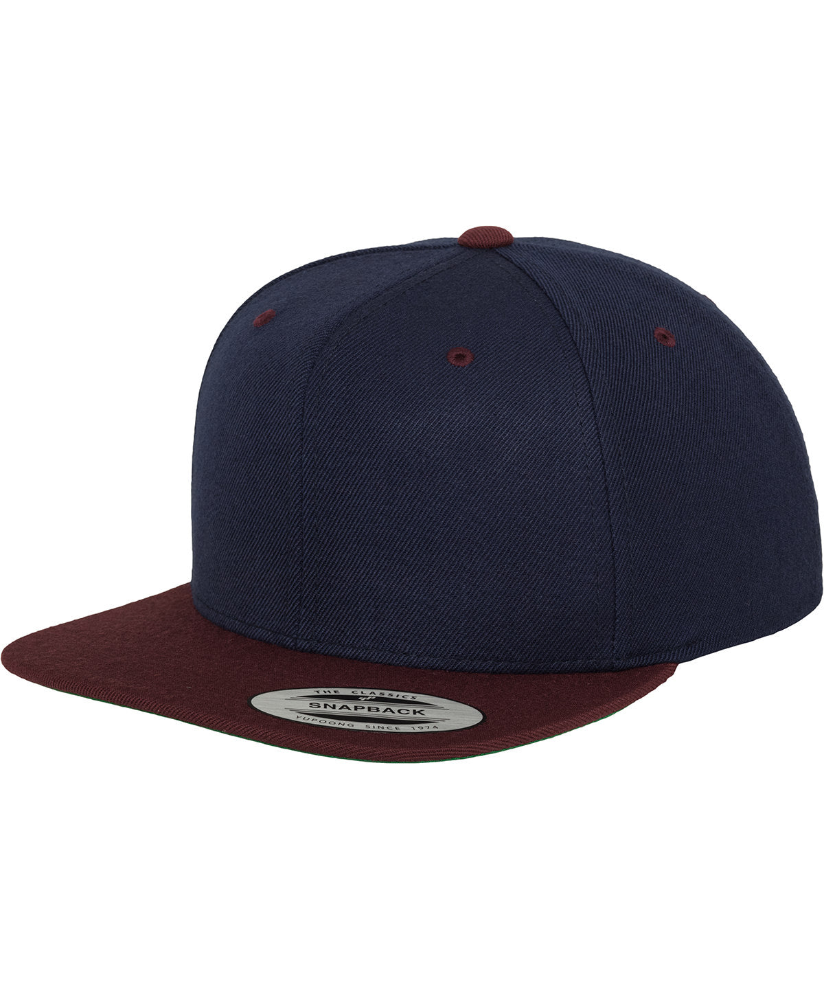 The classic snapback 2-tone  (6089MT) - Navy/Maroon