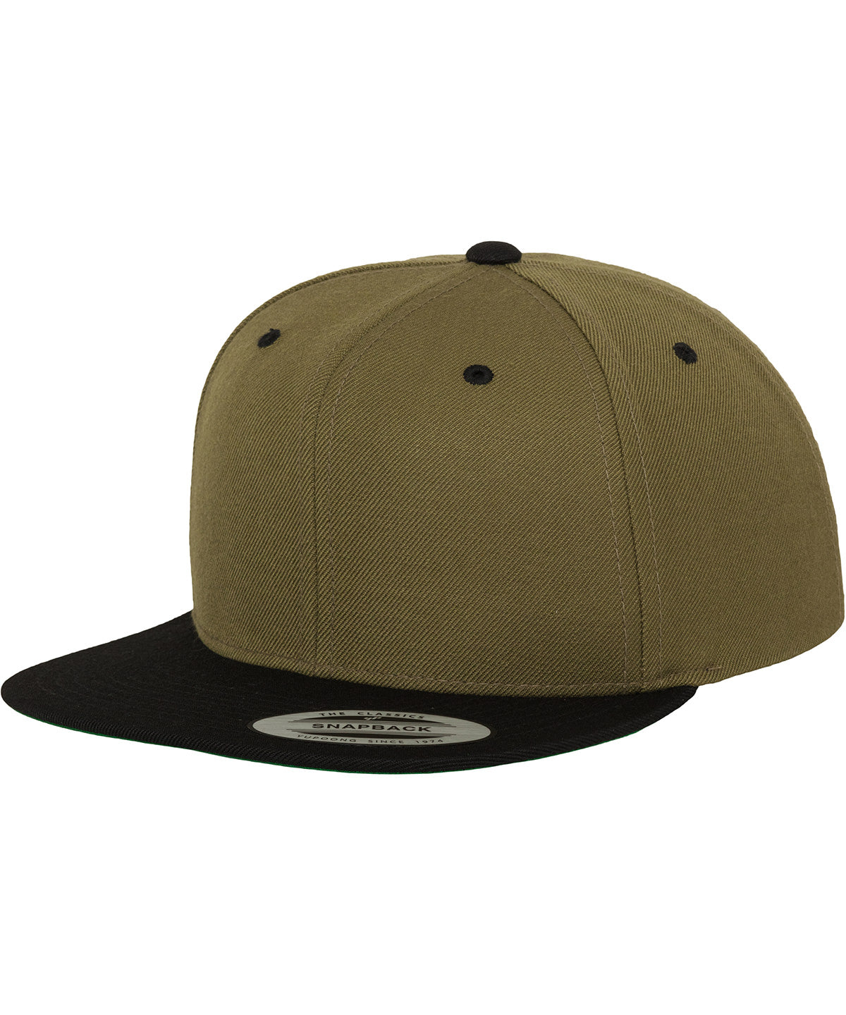 The classic snapback 2-tone  (6089MT) - Olive/Black