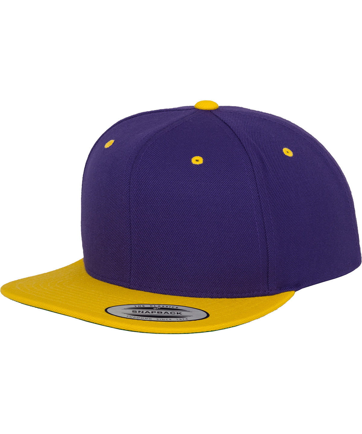 The classic snapback 2-tone  (6089MT) - Purple/Gold