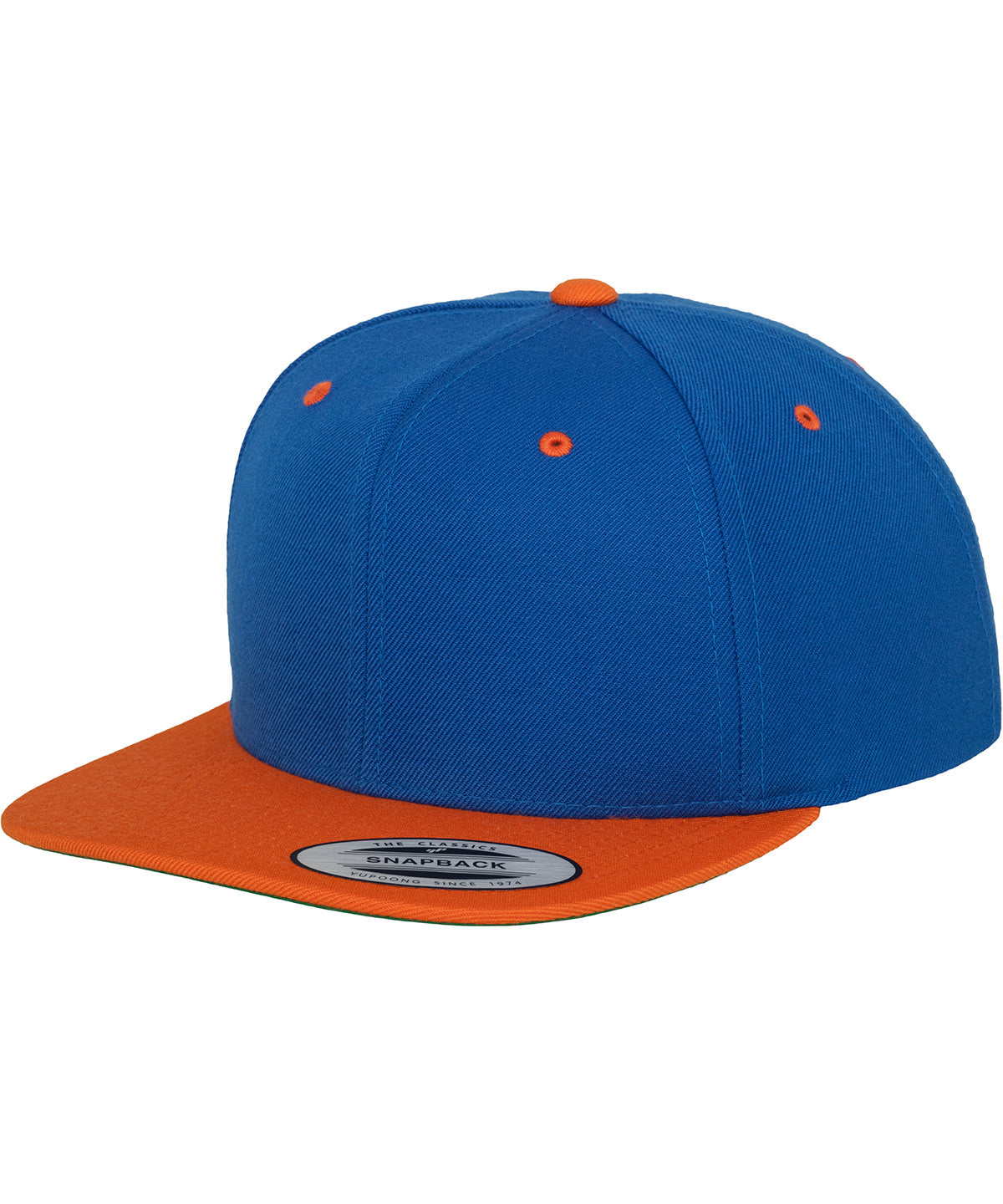 The classic snapback 2-tone  (6089MT) - Royal/Orange