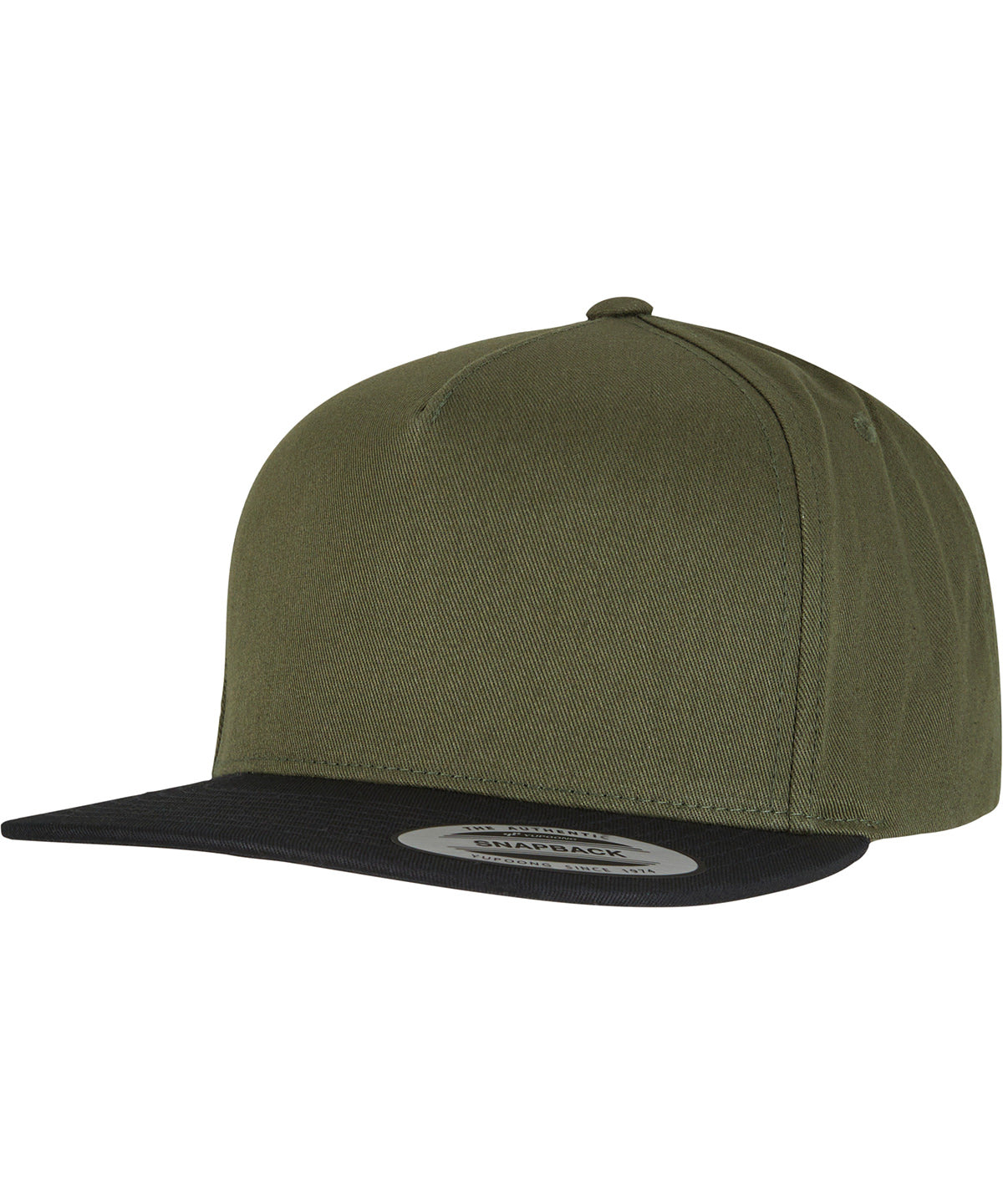 Classic 5-panel snapback (6007) - Olive/Black