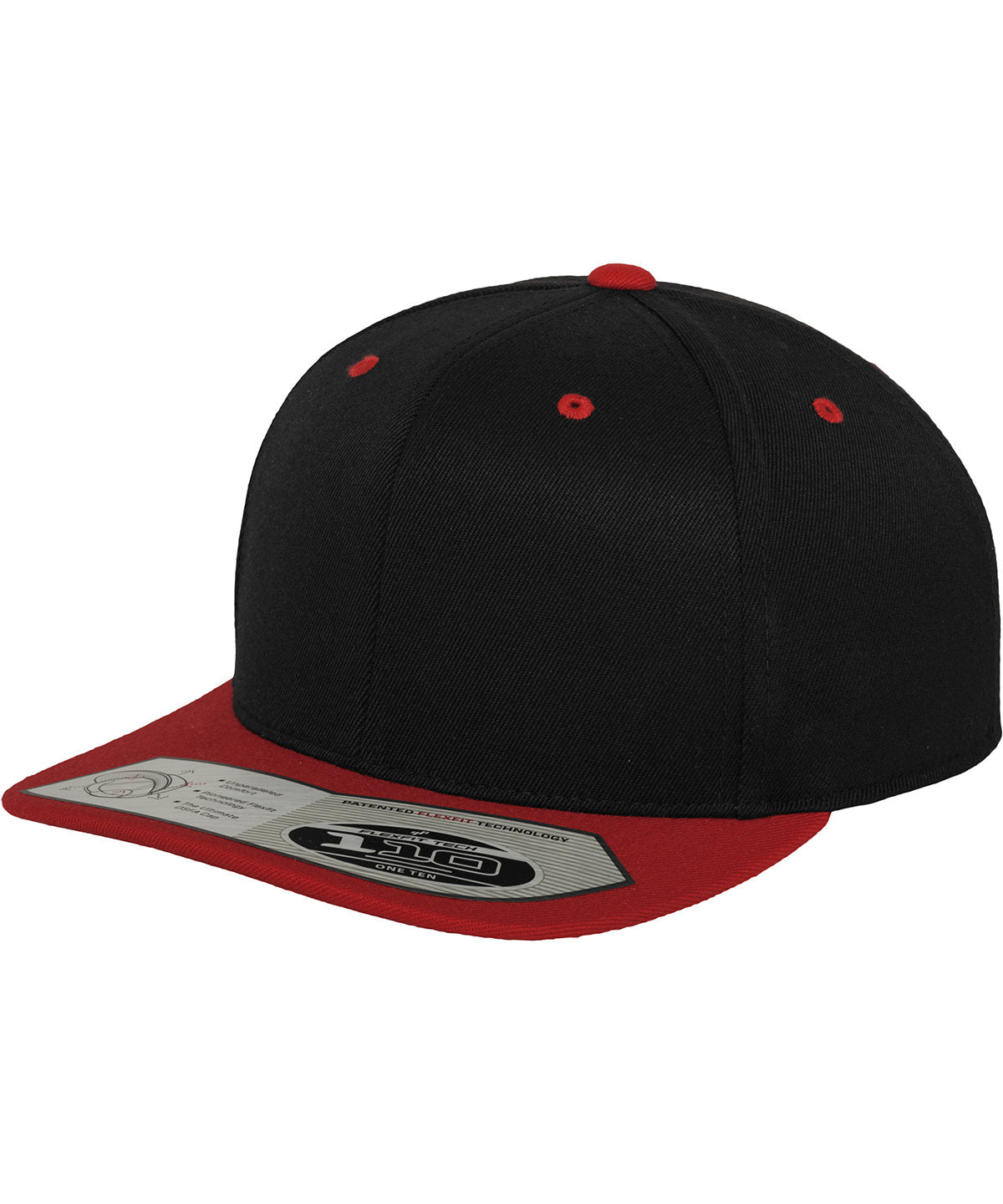 110 fitted snapback (110) - Black/Red